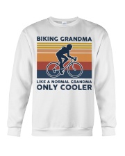 Biking Grandma - Like A Normal Grandma Only Cooler Crewneck Sweatshirt tile