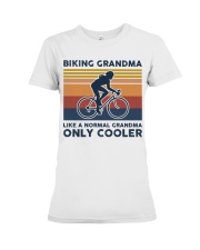 Biking Grandma - Like A Normal Grandma Only Cooler Premium Fit Ladies Tee tile