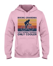 Biking Grandma - Like A Normal Grandma Only Cooler Hooded Sweatshirt front