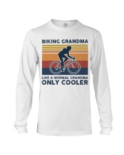 Biking Grandma - Like A Normal Grandma Only Cooler Long Sleeve Tee tile