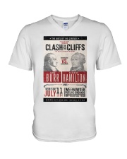 Hamilton - Burr Duel V-Neck T-Shirt tile