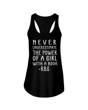 RBG Never Underestimate The Power Of A Girl Ladies Flowy Tank tile
