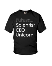 Future Scientist CEO Unicorn Youth T-Shirt front