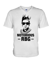 Notorious RBG V-Neck T-Shirt thumbnail