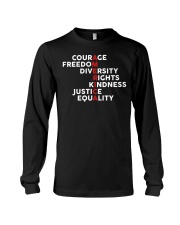 America Courage Freedom Diversity Rights Kindness Long Sleeve Tee tile