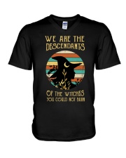 We Are The Descendants Of The Witches You Couldn't V-Neck T-Shirt thumbnail