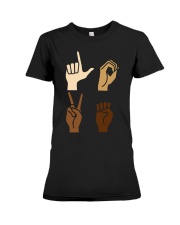 LOVE ASL Premium Fit Ladies Tee tile