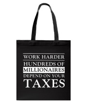 Work Harder Tote Bag tile