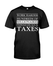 Work Harder Classic T-Shirt front