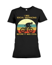 I Was Social Distancing Before It Was Cool Premium Fit Ladies Tee tile