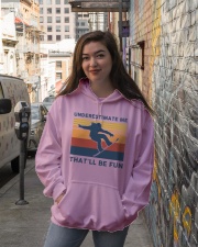 Underestimate Me That'll Be Fun - Snowboarding Hooded Sweatshirt lifestyle-unisex-hoodie-front-1