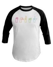 Equal Sign Language Baseball Tee tile