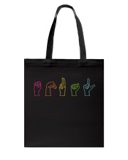 Equal Sign Language Tote Bag tile