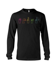 Equal Sign Language Long Sleeve Tee tile