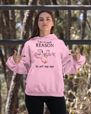 Flamingo - I See No Good Reason To Act My Age Hooded Sweatshirt apparel-hooded-sweatshirt-lifestyle-05