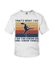 I Do Tae Kwon Do And I Know Things - Retro Youth T-Shirt tile