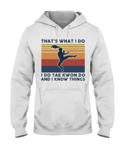 I Do Tae Kwon Do And I Know Things - Retro Hooded Sweatshirt tile
