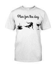 Plan For The Day - Skiing Premium Fit Mens Tee tile