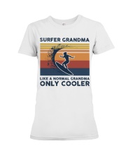 Surfer Grandma - Like A Normal Grandma Only Cooler Premium Fit Ladies Tee tile