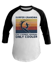 Surfer Grandma - Like A Normal Grandma Only Cooler Baseball Tee tile