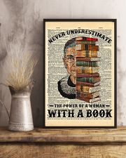 RBG Never Underestimate The Power Of A Woman 11x17 Poster lifestyle-poster-3