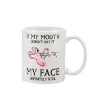 Flamingo- If My Mouth Doesn't Say It Mug tile