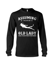 Assuming I'm Just An Old Lady - Scuba Diving Long Sleeve Tee tile