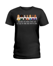 And Into The Book Store I Go Ladies T-Shirt tile