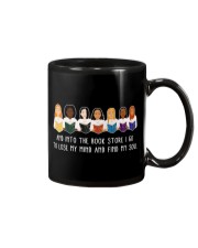 And Into The Book Store I Go Mug tile