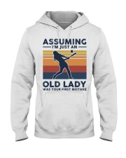 Assuming I'm Just An Old Lady - Baseball Hooded Sweatshirt tile