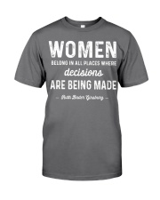 RBG - Women Belong In All Places Where Decisions Premium Fit Mens Tee tile