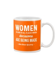 RBG - Women Belong In All Places Where Decisions Mug tile