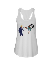 Black Girl Kick Ladies Flowy Tank tile