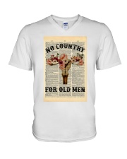 No Country For Old Men Dictionary V-Neck T-Shirt tile