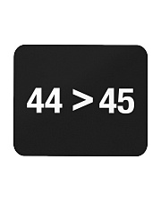 44 Greater Than 45 Mousepad tile