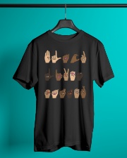 Black Lives Matter Sign Language Classic T-Shirt lifestyle-mens-crewneck-front-3