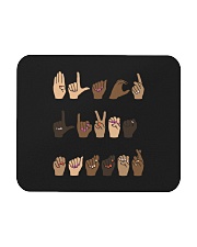 Black Lives Matter Sign Language Mousepad tile