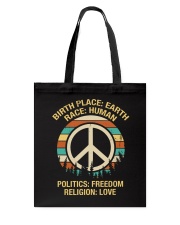Birth Place: Earth Race: Human Tote Bag thumbnail