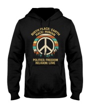 Birth Place: Earth Race: Human Hooded Sweatshirt thumbnail
