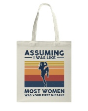 Assuming I Was Like Most Women - Muay Thai Retro Tote Bag tile