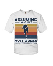 Assuming I Was Like Most Women - Muay Thai Retro Youth T-Shirt tile
