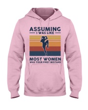 Assuming I Was Like Most Women - Muay Thai Retro Hooded Sweatshirt front
