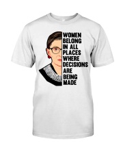 RBG Women Belong In All Places Classic T-Shirt tile