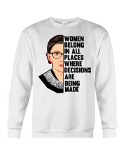 RBG Women Belong In All Places Crewneck Sweatshirt tile