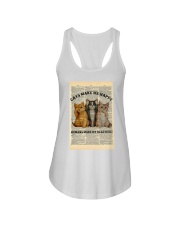 Cats Make Me Happy Humans Make My Head Hurt Ladies Flowy Tank tile