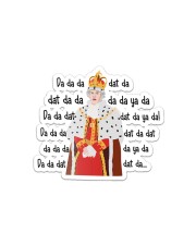 Hamilton King George Chorus Sticker tile