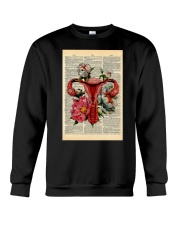 Uterus Dictionary Art Crewneck Sweatshirt tile