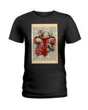 Uterus Dictionary Art Ladies T-Shirt tile