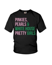 Pinkies Pearls And White House Pretty Girls Youth T-Shirt tile