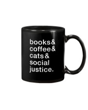 Books Coffee Cats Social Justice Mug tile